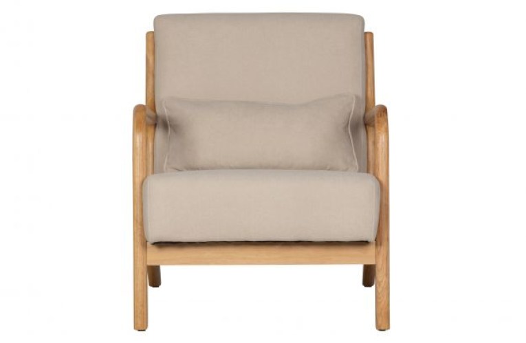 Mark Fauteuil Geweven Stof Naturel