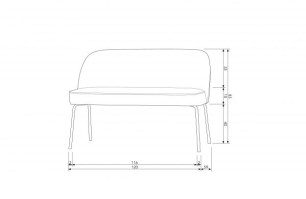 Vogue Eetbank Fluweel Teal