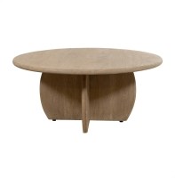 Salontafel Ø90, H40, Acacia Weathered Wood - Durban Table Collection