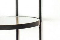 HV Wandplank met spiegel Zwart- 18x19x27 cm