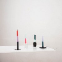 HV 6 kaarsen Groen/Roze - 2,3x14cm