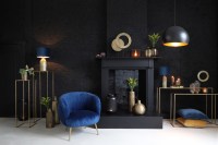 Vaas deco Ø16x50 cm KAMYL antiek brons VanEtje Stoer Wonen