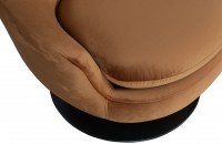 Jada draaifauteuil fluweel bruin Woood Exclusive Vanetje