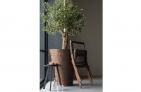 Fer bijzettafel metaal zwart ø40cm
