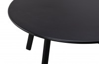 Fer bijzettafel metaal zwart ø70cm