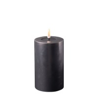 Black LED wax Candle D: 7,5 * 12,5 cmDeluxe homeart,5 cmDeluxe homeart
