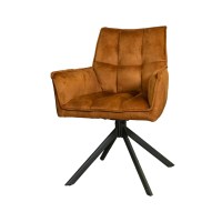 Eetkamerstoel Dani | Velvet gold / oker