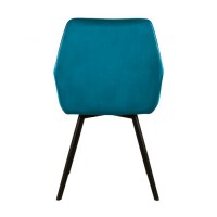 Kick Eetkamerstoel Karl Velvet - blauw kickcollection