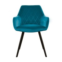 Kick Eetkamerstoel Karl Velvet - blauw kickcollection