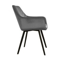 Kick Eetkamerstoel Karl Velvet - donkergrijs kickcollection