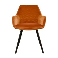 Kick Eetkamerstoel Karl Velvet - oranje