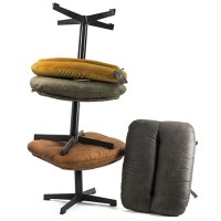 hocker / voetenbankje velvet gold