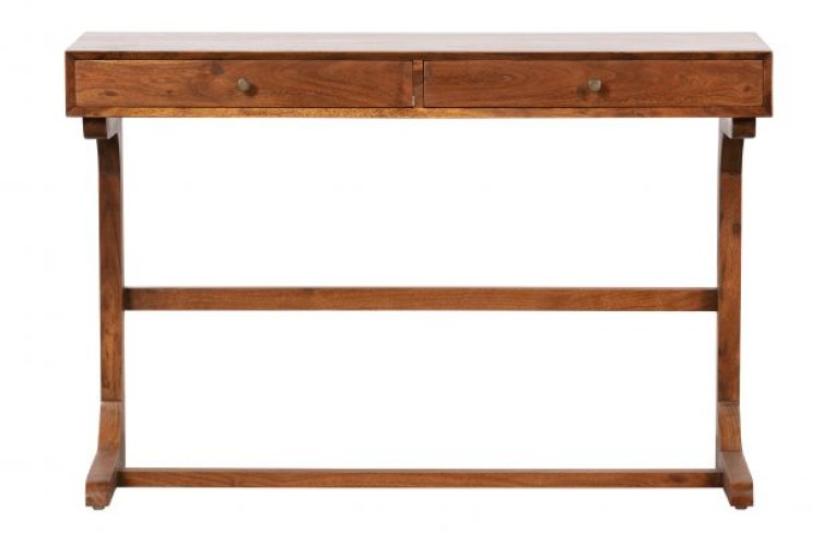 Old School Buro Hout Bruin