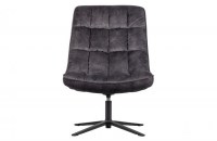 Job Draaifauteuil Velvet Antraciet