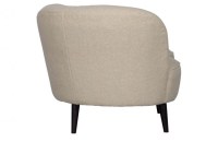 Sara lounge fauteuil links teddy off white